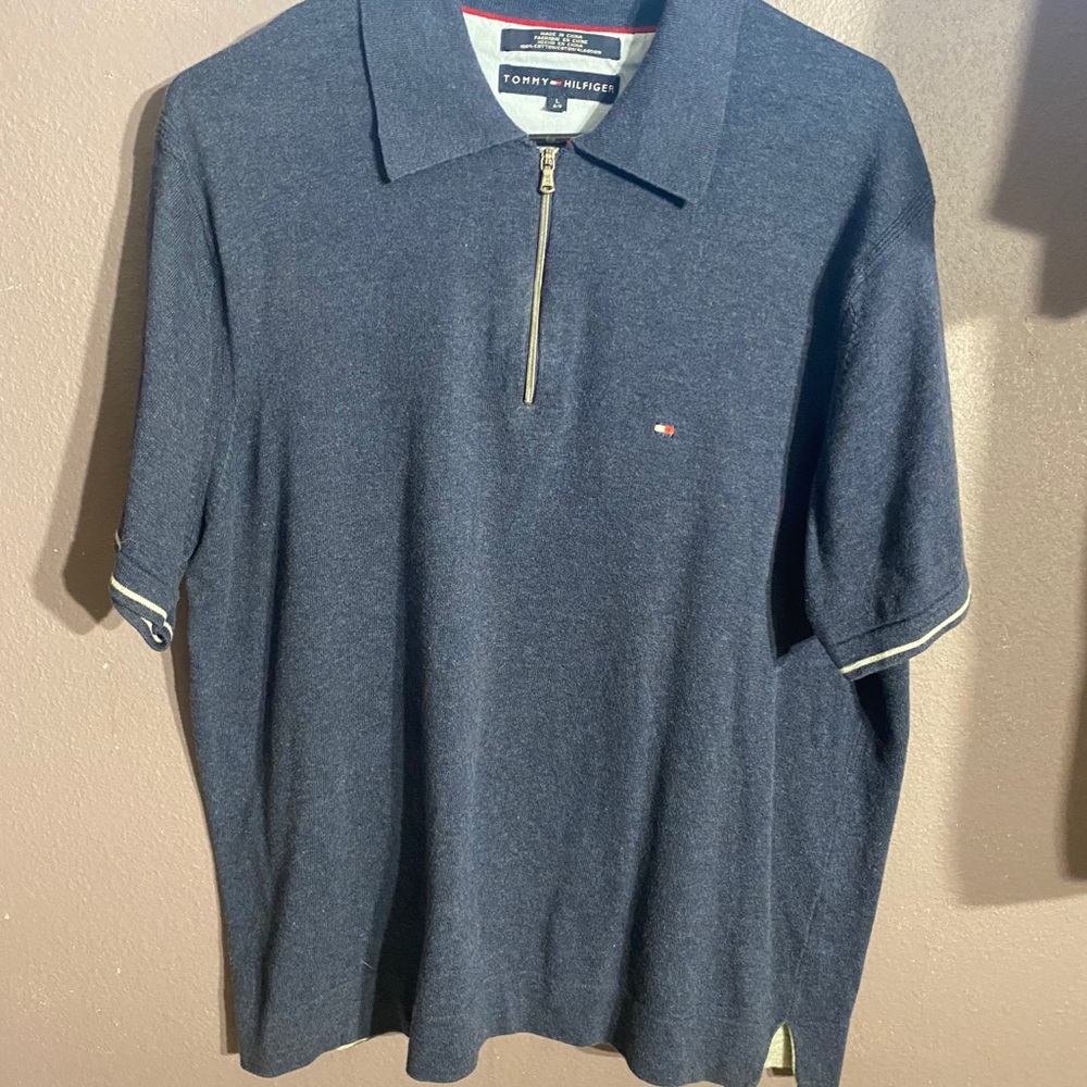 Vintage Tommy Hilfiger zip-up Polo